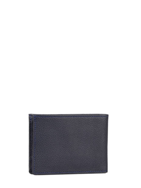 Portefeuille Met Kaarthouder Madras Leder Etrier Blauw madras EMAD740 ander zicht 2
